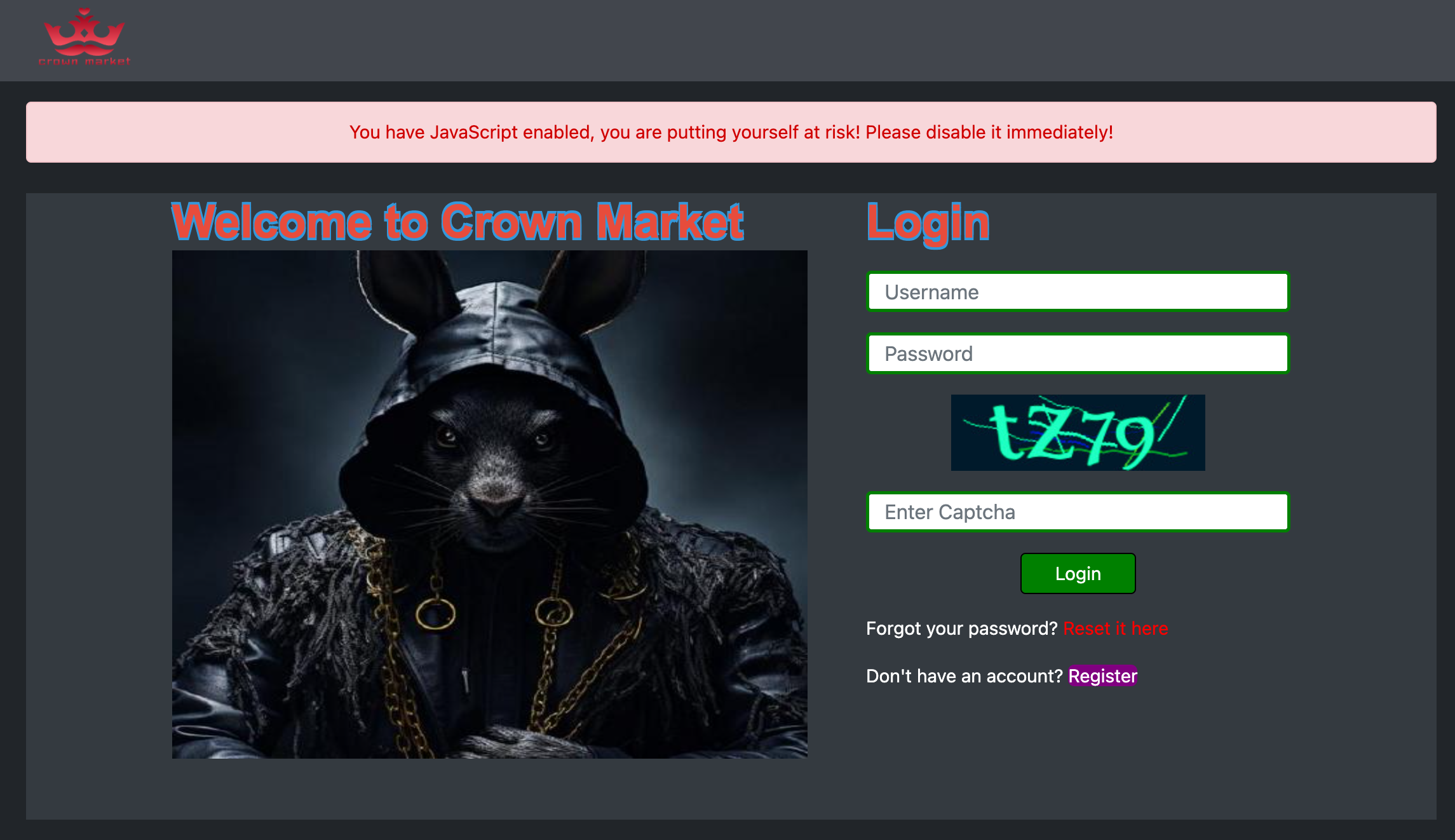 Crown darknet market illustration